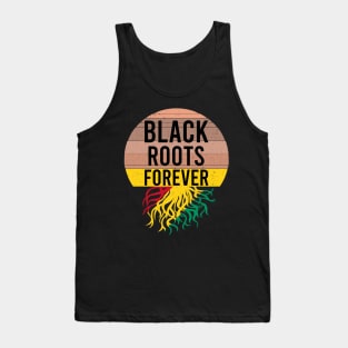 Black Roots Forever  Black History Month Honoring Sunset Tank Top